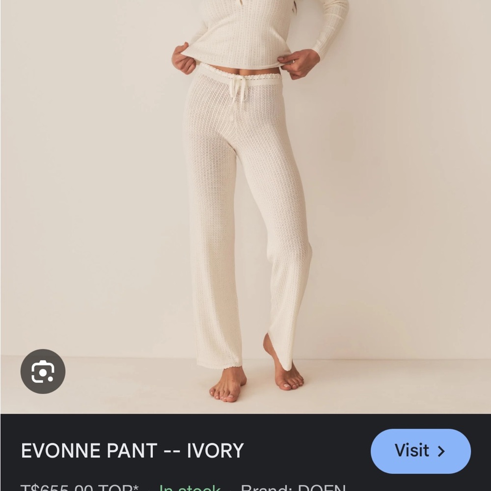 Doen Evonne Knit Pant in Black - Picture 4 of 5